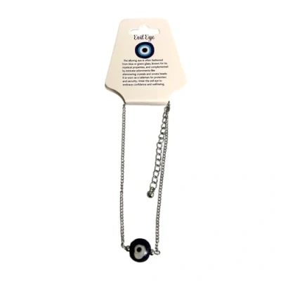Image of VIE Evil Eye Anklet (Small Round Bead)
