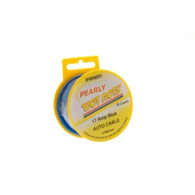 Image of Pearl PWN691 17A 3.4mm x 4m Wiring Cable Blue