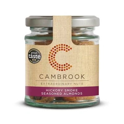 Image of Cambrook Baked Hickory Smoked Almond, 95g Jars, Pack of 15