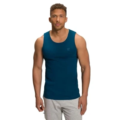 Image of JP 1880 Menswear Big &amp; Tall Plus Size L 8XL Basic Cotton Tank Blue Green XXXXXX Large 705145768 6XL