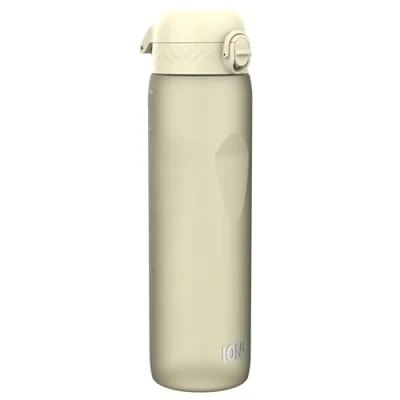 Image of ION8 1 Litre Water Bottle, Leak Proof, Flip Lid, Carry Handle, Rapid Hydration, Dishwasher Safe, BPA Free, Contoured Grip, Ideal for Travel, Gym &amp; Activity, Carbon Neutral Recyclon, 32oz, Creamy White