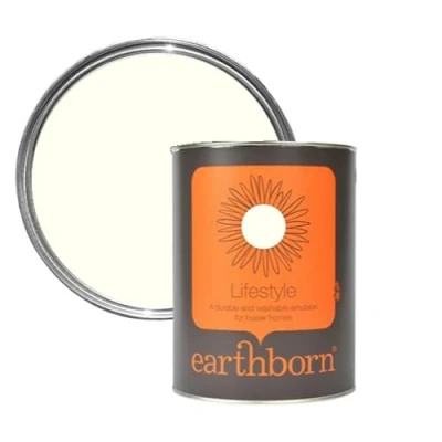 Image of Earthborn Lifestyle Emulsion Paint, Posset 2.5L Eco Friendly, Breathable, Matt Finish for Walls &amp; Ceilings, Washable Paint