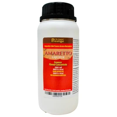 Image of The Original Prestige Amaretto Flavouring Essence Concentrate 280 ml Add 20 into 750 for Drinks and Beverages Mixers, Homebrewing More