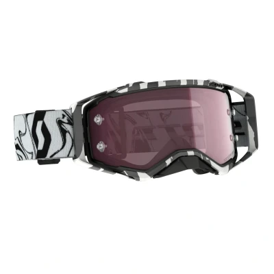 Image of Scott Prospect Amplifier Goggle, Marble Black / White Rose Chrome Works Lens Motocross4u