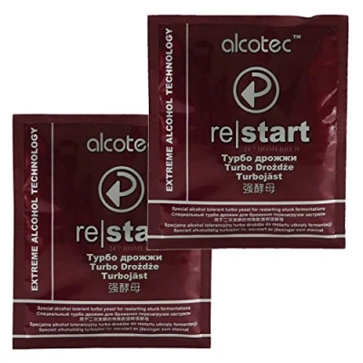 Image of 2X Re Start Super Wine Yeast for Stuck Fermentations 25L Add Direct 49g