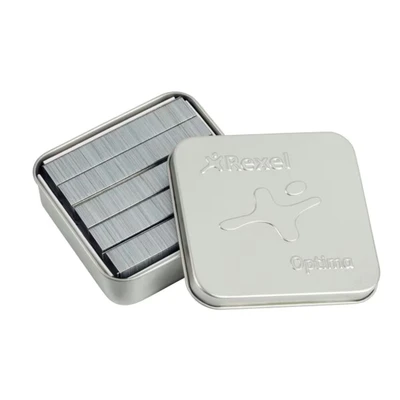 Image of Rexel Optima HD70 Heavy Duty Staples, For Stapling up to 70 Sheets, Use with Staplers, Box of 2500, 2102497, Silver