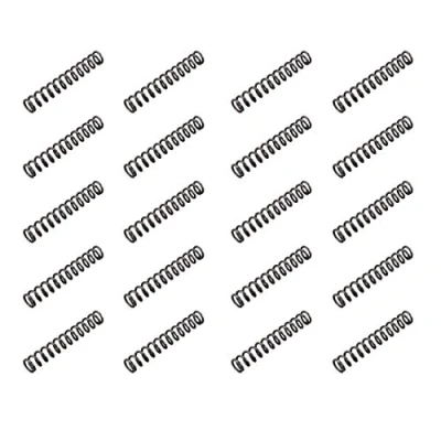 Image of sourcingmap Compression Spring 1.2mm Wire Dia , 8mm OD 50mm Free Length Steel Extension Spring,Black,20Pcs