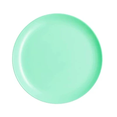 Image of Luminarc Diwali Round 18pc Opal Glass Dinner Set Dinnerware Tableware Plates (6X Dessert Plates, Turquoise)