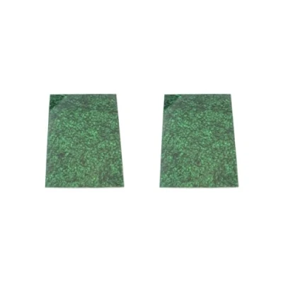 Image of 2 set Guitar Blank Scratch Plate Guard Pickguard Material PVC 3 ply Green