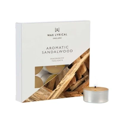Image of Wax Lyrical Aromatic Sandalwood Pack of 9 Tealights