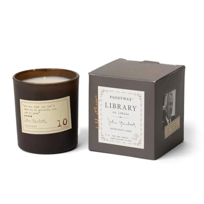 Image of Paddywax Scented Candles Library Collection Luxury Artisan Candle, 170g, John Steinbeck