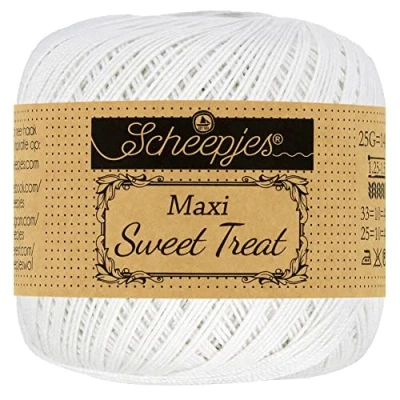 Image of Scheepjes Maxi Sweet Treat 106 Snow White Yarn 10x25g