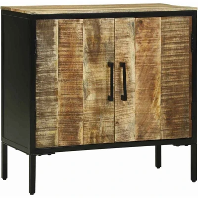 Image of vidaXL Sideboard 70x35x70 cm Solid Rough Wood Mango