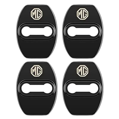 Image of FYOBOT 4pcs Car Door Lock Latches Cover Protector Caps for MG ZS GS HS EZS MG5 GT MG6 MG7 Stainless Steel Protect Buckle Covers Decoration Auto Interior Accessories,E