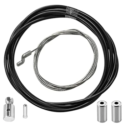 Image of cyclingcolors Lawnmower repair set throttle cable with clamp Z S end wire stop lawn mower tractor brushcutter motoculture