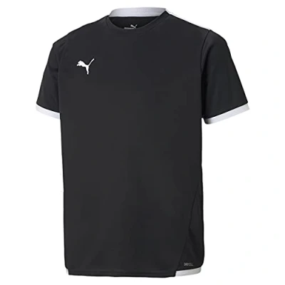 Image of puma Unisex Kids Teamliga Jersey Jr Shirt, Black White, 13 14 Years EU