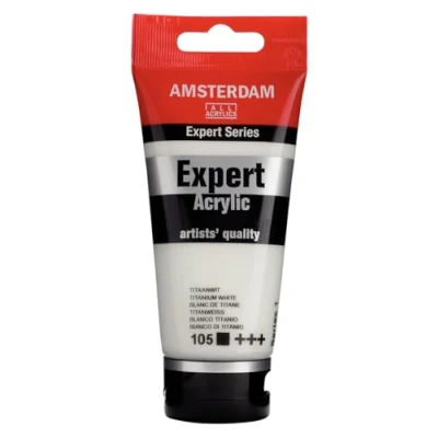 Image of Amsterdam Expert Acrylic: (Acrylic) 75 ml. Series 1 Titanium White
