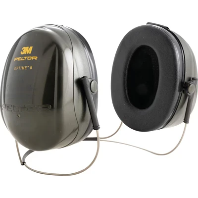 Image of 3M PELTOR Optime II Earmuffs, 31 dB, Green, Neckband, H520B 408 GQ