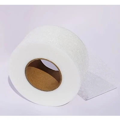 Image of Uoking 70 Yards 60mm Wonder Web Hemming Tapes, Adhesive Fabric Fusing Iron on Tape for Hem Curtain Jeans Trousers School Clothes White