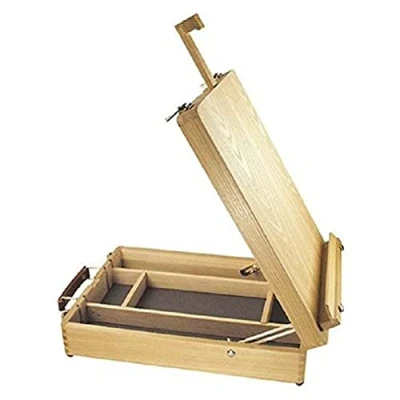 Image of Daler Rowney Edinburgh Adjustable Table Easel, Art Supplies Storage, 100% Beechwood, All Mediums, Ideal for Professional Artists &amp; Students