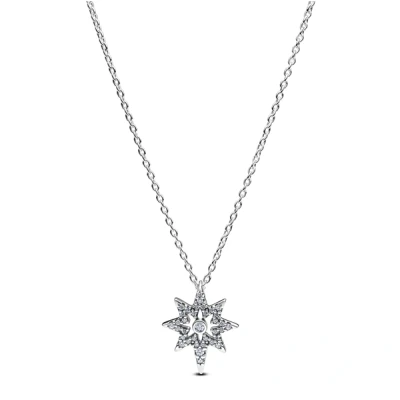 Image of Pandora Silver North Star Pendant Necklace