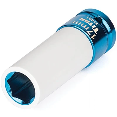 Image of Titan 21091 1/2 Inch Drive x 17mm Non marring Impact Deep Lug Nut Socket