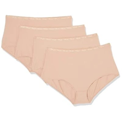 Image of Playtex Brief Woman Maxi Organic Cotton Ultra Comfort x4, Skin, 4XL