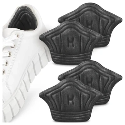 Image of SULPO 2 Pairs Heel Cushion Pads Protector Insoles for Shoes That are Too Big Shoe Repair Patch Grips Protectors rub