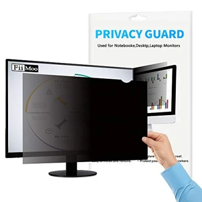Image of FiiMoo 24&quot; Computer Privacy Screen (16:9) Desktop Monitor Protector，UV and Blue Light Filter, Anti Glare Scratch Protector (24 inch 16:9)