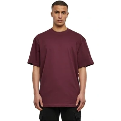 Image of Urban Classics TALL TEE Basic Tshirt, Men&#039;s, Size: Medium, Redwine
