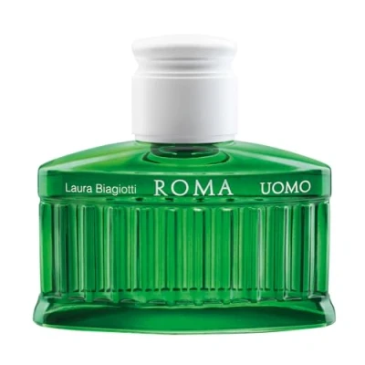 Image of Laura Biagiotti Roma Uomo Green Swing, 4.2 oz EDT Spray Cologne for Men Woody, Floral Fragrance Long Lasting Natural Elegant Bottle