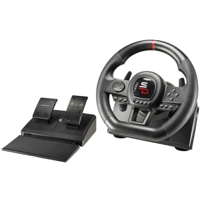 Image of Subsonic Superdrive SV650 Racing steering wheel with pedal and paddle shifters for Xbox Serie X/S, Switch, PS4, One, PC (programmable all games)
