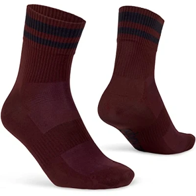 Image of GripGrab Original Stripes 70s Retro Crew Style Summer Cycling Tube Socks Breathable Coolmax Performance Bicycle Sports