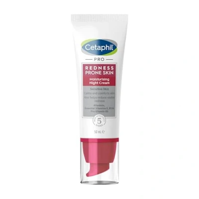 Image of Cetaphil PRO Redness Prone Skin Moisturising Night Cream, 24 Hour Moisturisation 50ml