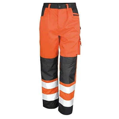 Image of Result Men&#039;s Safe Guard Cargo Trousers, Orange (Flo Orange), X Small (Size:XS)