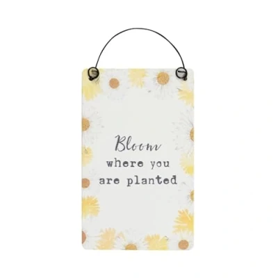 Image of something different Bloom Where You are Planted Mini Sign