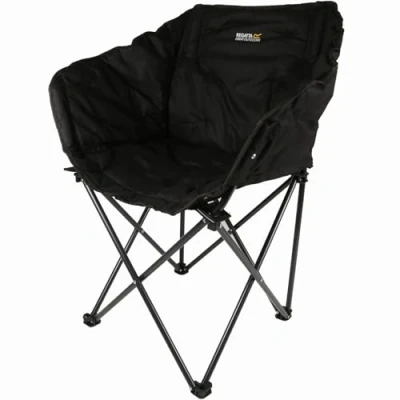 Image of Regatta Navas Camping Chair With Storage Bag Black, Size: One Size