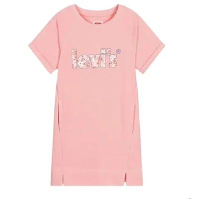 Image of Levi&#039;S Kids Lvg Ss Sweatshirt Dress Girl&#039;S 12 Years Quartz Pink