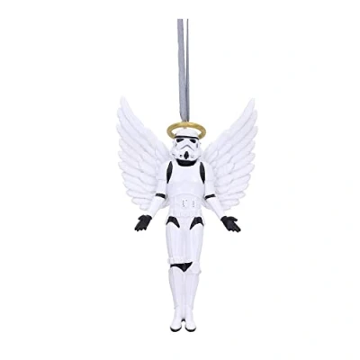 Image of Nemesis Now Stormtrooper Angel Hanging Ornament 13cm, Resin, White