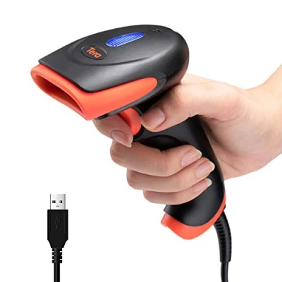Image of Tera Pro Barcode Scanner USB Wired Handheld CCD Bar Code Reader 1D Linear Super Fast Precise Scanning for Screen Digital Laptop Smartphone Plug and Play, 2500C