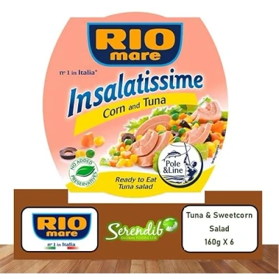 Image of Rio Mare Insalatissime Tuna &amp; Sweetcorn Salad 160g X 6
