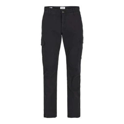 Image of JACK &amp; JONES Men&#039;s Jpstmarco Jjsouth Cargo Noos Trousers, Black, 29 W/30 L