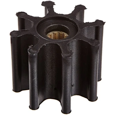 Image of Jabsco 920 0001 P Marine Replacement Impeller (Neoprene, M Silhouette, 2&quot; Deep, 7 Spline Drive, 5/8&quot; Shaft, 8 Blade, 2 9/16&quot; Diameter, Brass Insert)