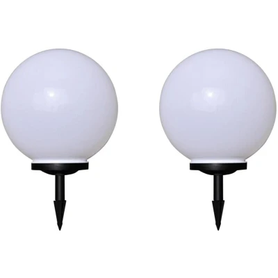 Image of vidaXL Outdoor Pathway Lamps 2 pcs LED 40 cm with Ground Spike