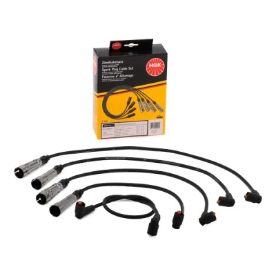Image of RCVW210 Ignition Lead Set NGK 0941 5 VOLKSWAGEN: GOLF 2, Corrado, 1 Cabriolet, AUDI: 80 B3