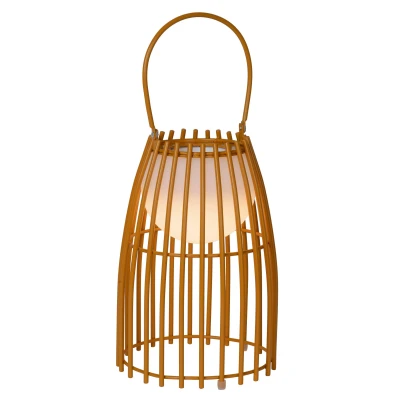 Image of Fjara Retro Table Lamp Outdoor Ø 17.5cm LED Dim. 1x0,3W 3200K IP44 3 StepDim Brown