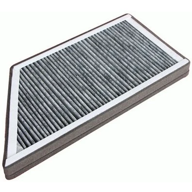 Image of 002435, 002436, 2435, 2436, 6447PE Pollen Filter DENCKERMANN M110559K Activated Carbon 336mm 159mm 31mm PEUGEOT: 206 Hatchback, SW