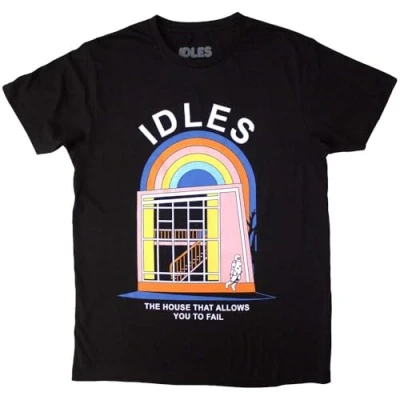 Image of Rock Off officially licensed products Idles &#039;The House&#039; (Black) T Shirt (Large)