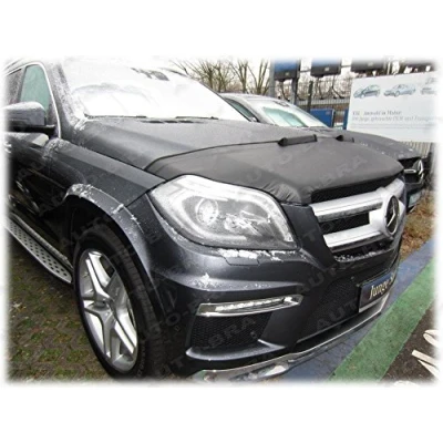 Image of AB 00991 BONNET BRA compatible with MB Mercedes Benz GL GLS X166 2012 2016 STONEGUARD PROTECTOR TUNING