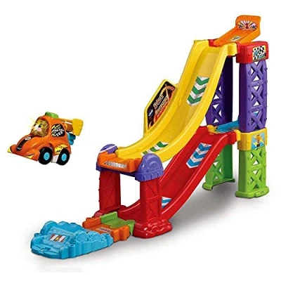 Image of VTech Toot Drivers 3 in 1 Raceway, Toy Car racing Track for Boys and Girls, Tracks Kids with Lights Sounds, Musical Race Children Aged to 5 Years, English Version